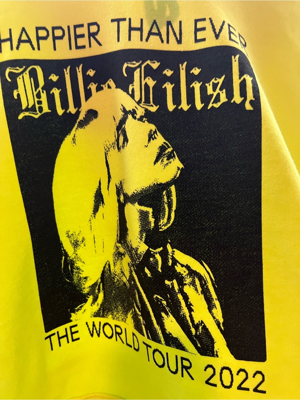 Yellow Graphic Pullover Hoodie - The World Tour 2022